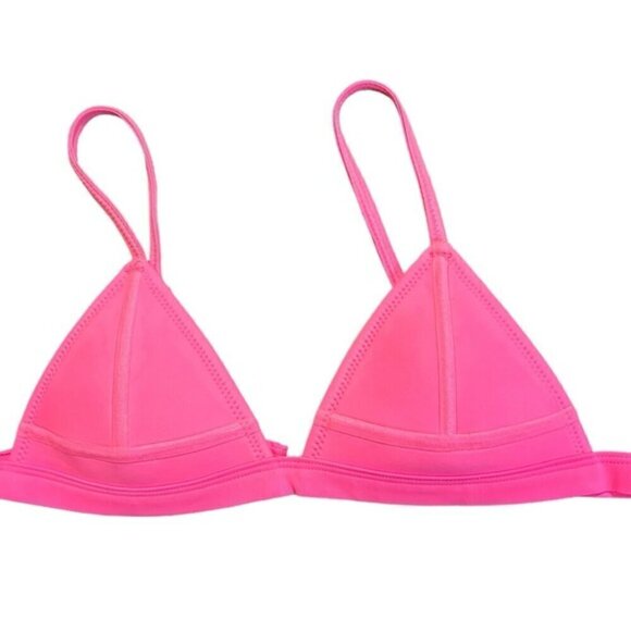 2 bikini tops-triangl neoprene top /Victoria’s Secret padded halter both size S - Picture 8 of 10